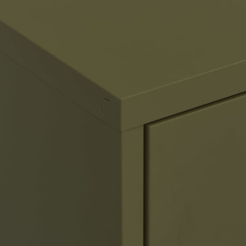 Lady Jillian -  Storage Cabinet Olive Green 80x35x101,5 cm Steel - Model 3